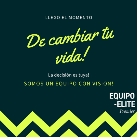 llegó el momento de hacer un cambio!